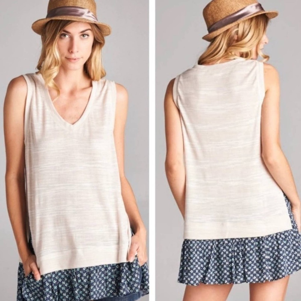 Floral Print Constraint Top
